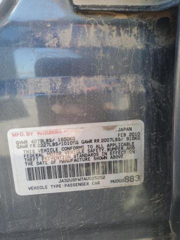 2010 MITSUBISHI LANCER GTS - JA32U8FW7AU025252