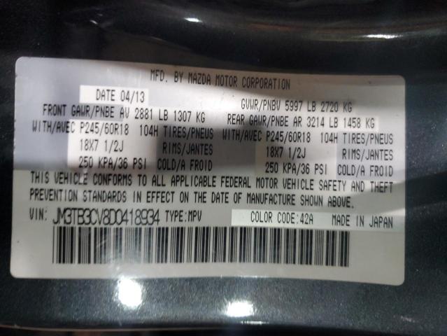 2013 MAZDA CX-9 TOURI - JM3TB3CV8D0418934