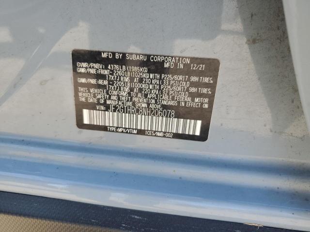 2022 SUBARU CROSSTREK #3290190226