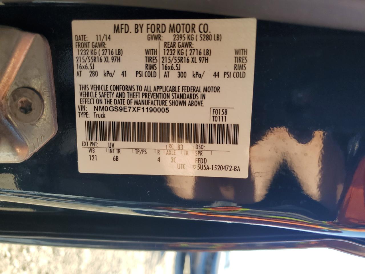 FORD TRANSIT CONNECT XL