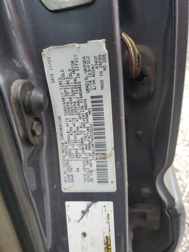 Lot #3282579877 2004 TOYOTA 4RUNNER SR