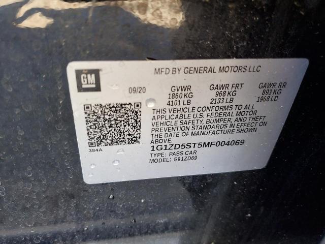 2021 CHEVROLET MALIBU LT #3285498848