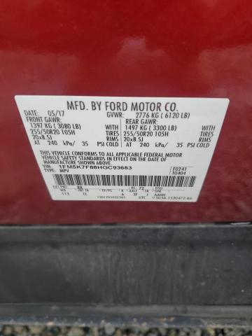 2017 FORD EXPLORER L - 1FM5K7F88HGC93683