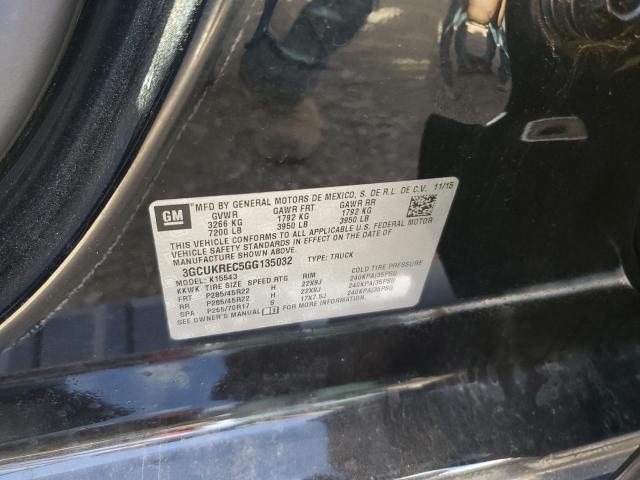 2016 CHEVROLET SILVERADO - 3GCUKREC5GG135032