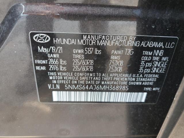 2021 HYUNDAI SANTA FE S #3290285235