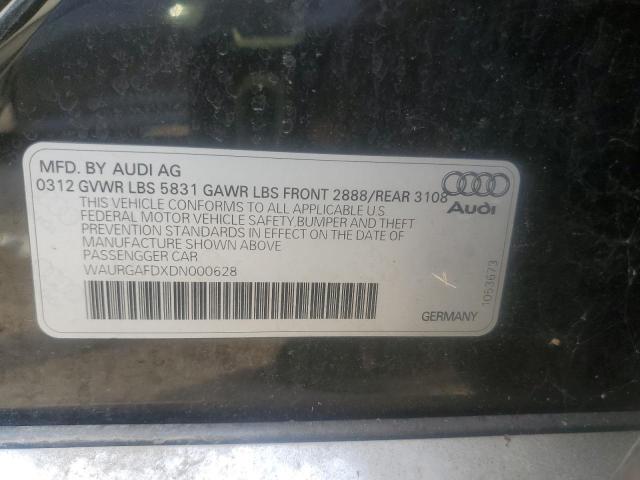 2013 AUDI A8 L QUATTRO - WAURGAFDXDN000628