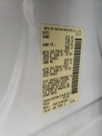 2017 NISSAN TITAN S #3302709003