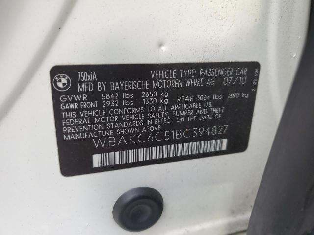 2011 BMW 750 XI #3270182786