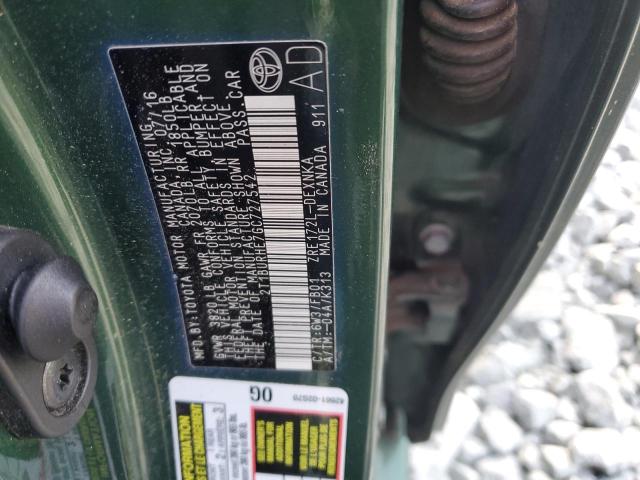 2016 TOYOTA COROLLA L - 2T1BURHE7GC727542