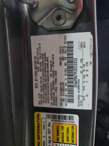 2020 FORD FUSION S #3292381283