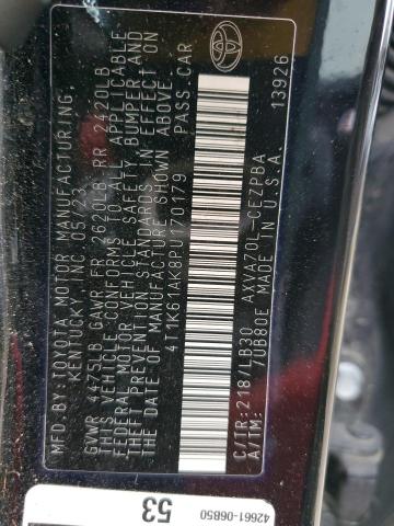 2023 TOYOTA CAMRY XSE 4T1K61AK8PU170179