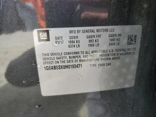 2017 CADILLAC ATS LUXURY - 1G6AB5SX8H0193471