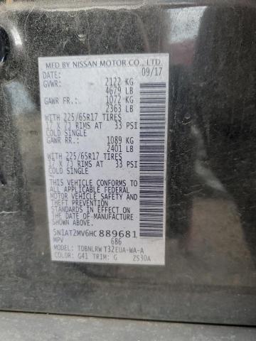 2017 NISSAN ROGUE SV - 5N1AT2MV6HC889681