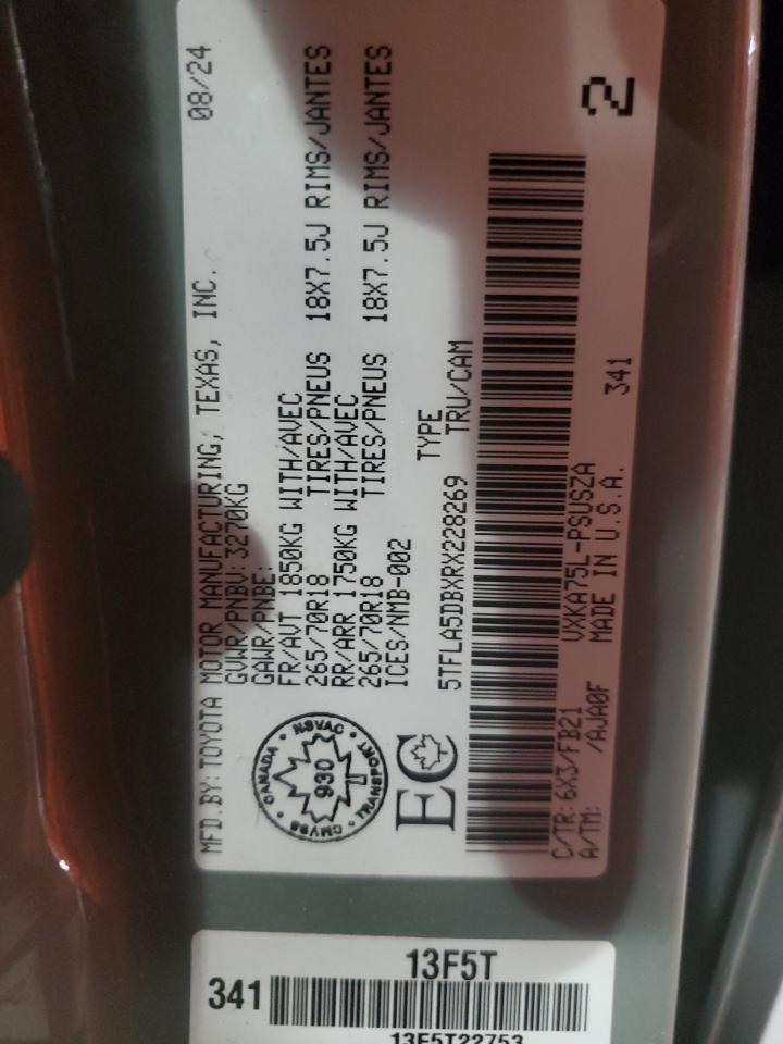 TOYOTA TUNDRA CREWMAX SR