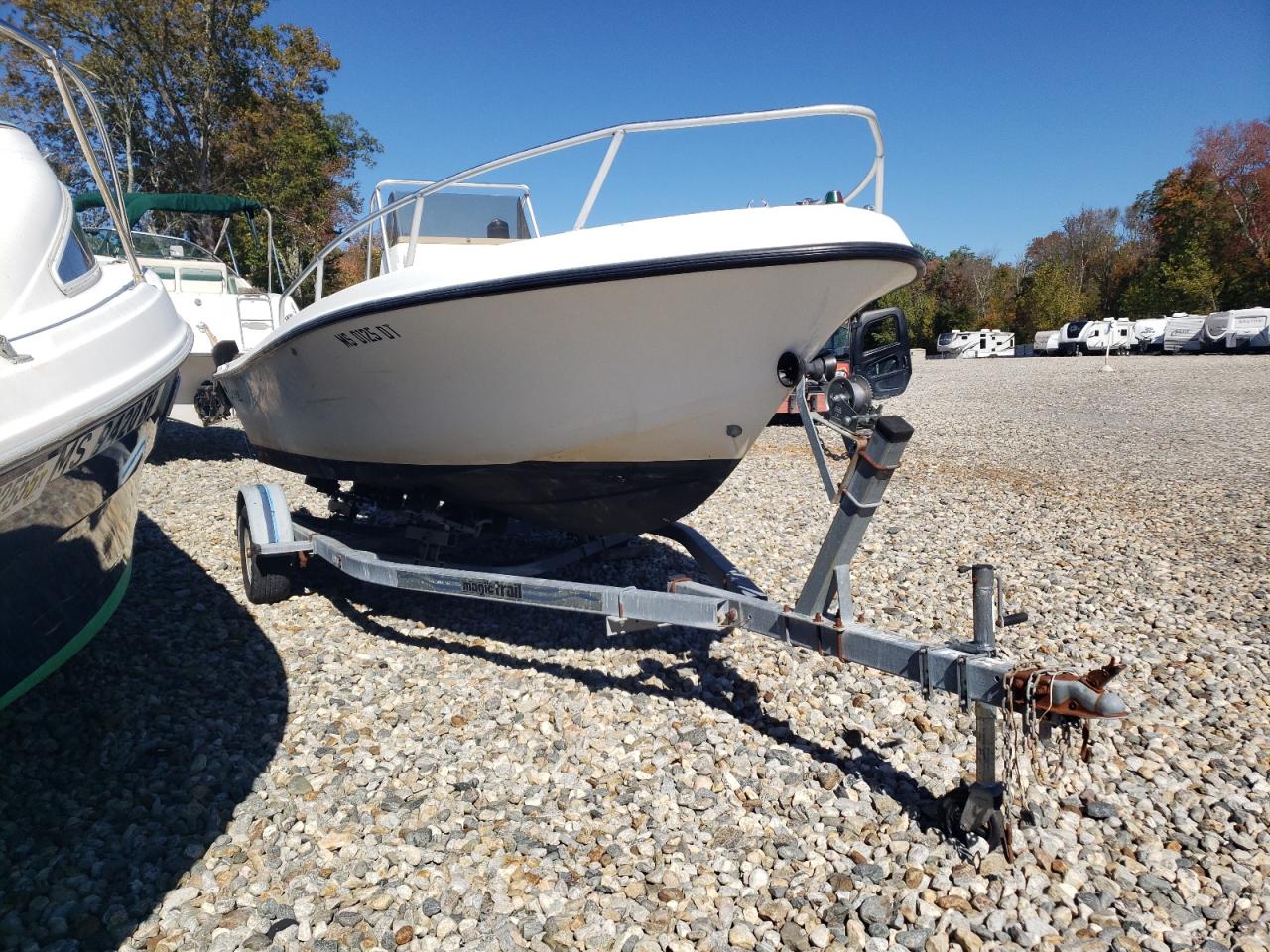  Salvage Mako Boat&trlr