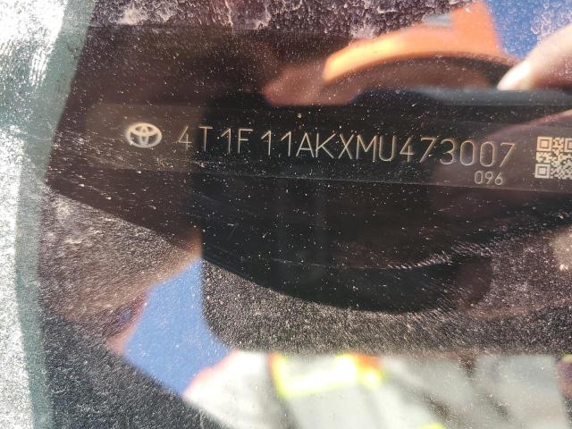 2021 TOYOTA CAMRY XLE #3284033811