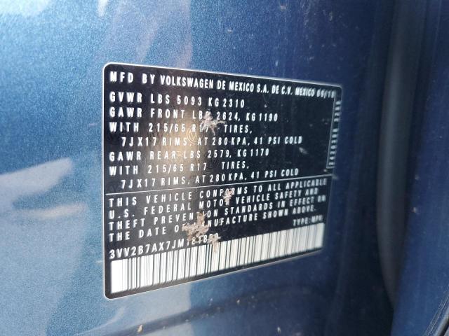 2018 VOLKSWAGEN TIGUAN SE - 3VV2B7AX7JM181850