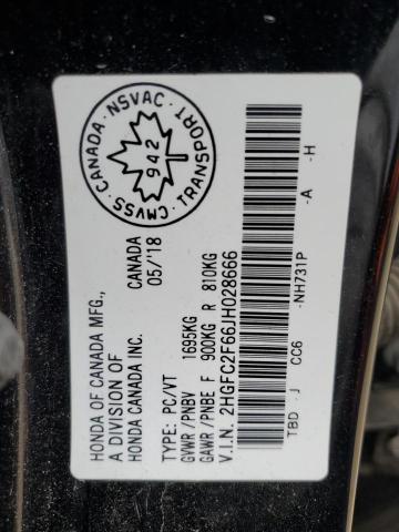 2018 HONDA CIVIC LX - 2HGFC2F66JH028666