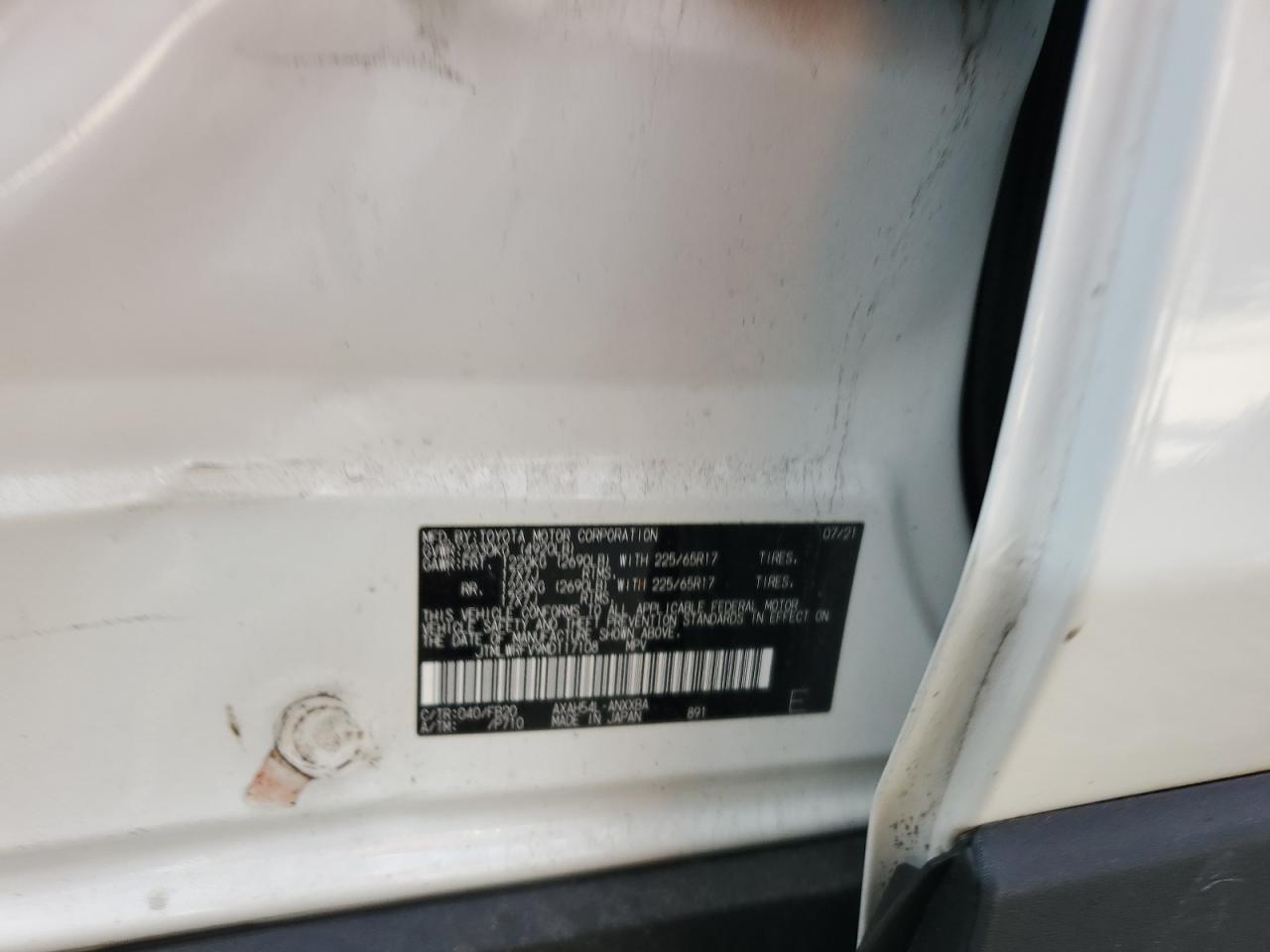 Lot #3284746549 2021 TOYOTA RAV4