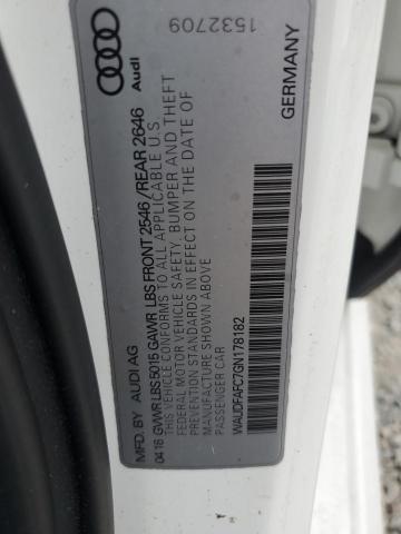 2016 AUDI A6 PREMIUM PLUS - WAUDFAFC7GN178182