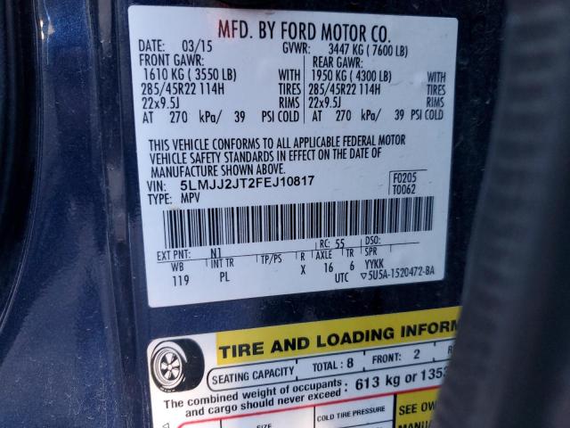 2015 LINCOLN NAVIGATOR - 5LMJJ2JT2FEJ10817