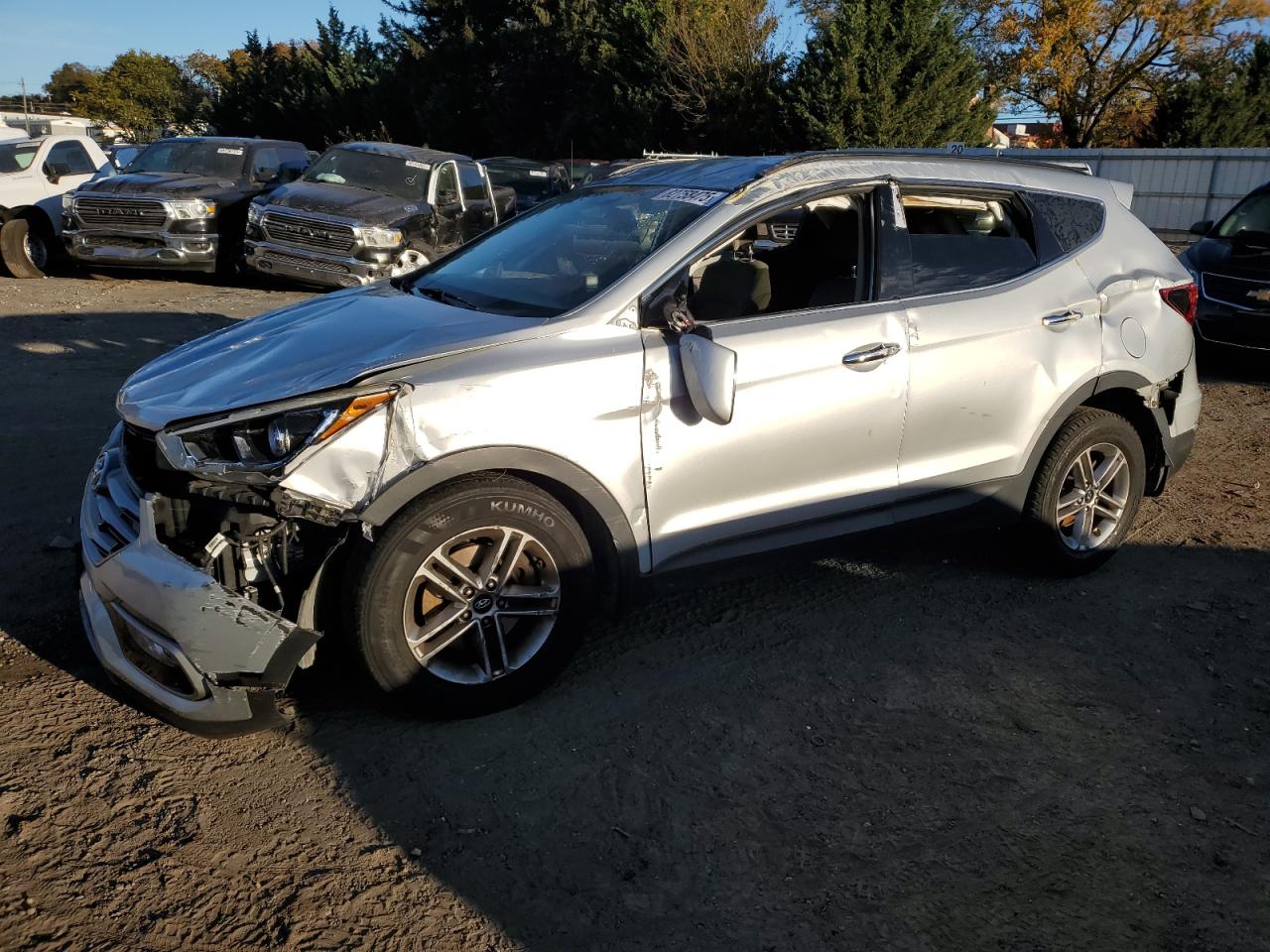 Lot #3301801368 2017 HYUNDAI SANTA FE S