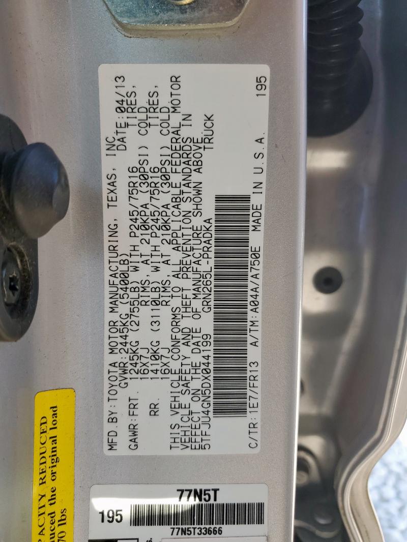 2013 TOYOTA TACOMA DOU - 5TFJU4GN5DX044199