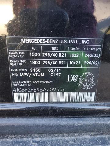 2011 MERCEDES-BENZ GL 350 BLU - 4JGBF2FE9BA709556