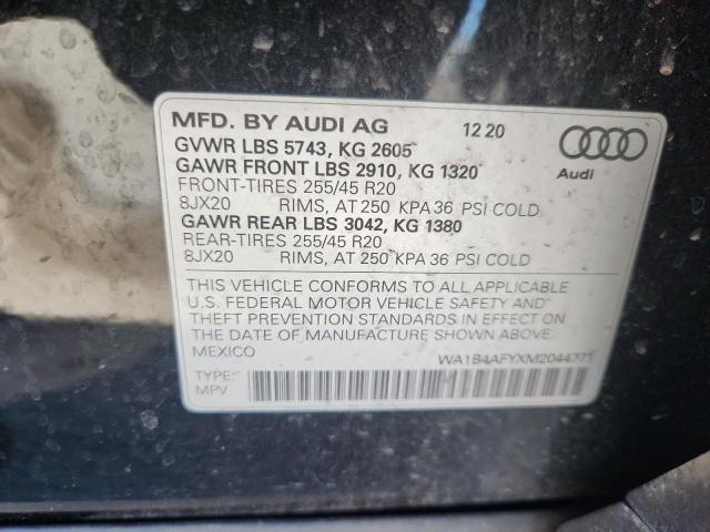 2021 AUDI SQ5 PREMIUM PLUS WA1B4AFYXM2044771