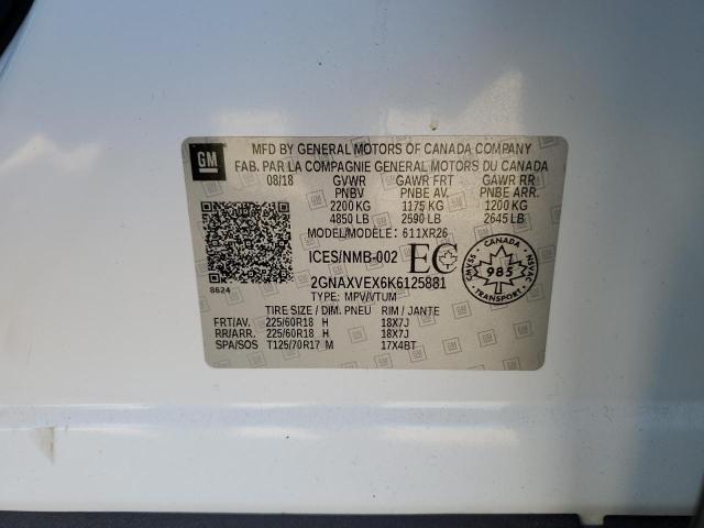 2019 CHEVROLET EQUINOX LT - 2GNAXVEX6K6125881