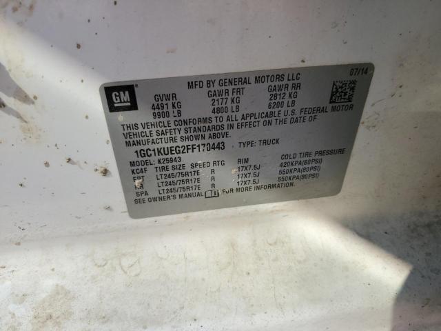 2015 CHEVROLET SILVERADO K2500 HEAVY DUTY 1GC1KUEG2FF170443