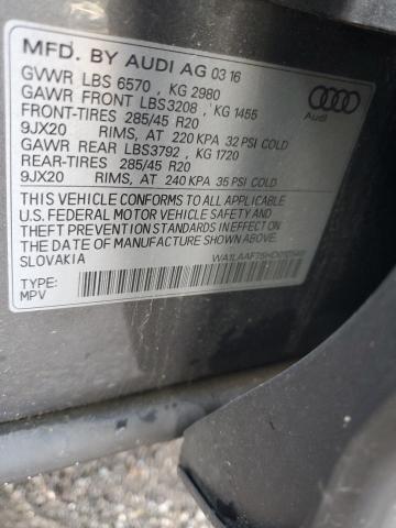 2017 AUDI Q7 PREMIUM - WA1LAAF75HD012549