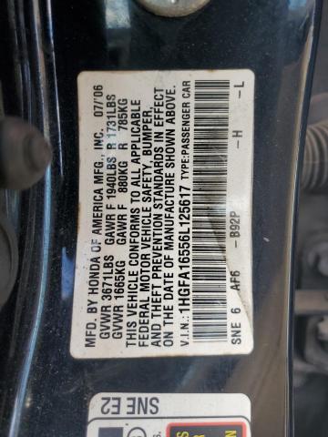 2006 HONDA CIVIC LX #3286712284