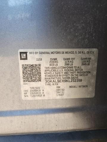 2019 GMC TERRAIN DE 3GKALSEX9KL232359