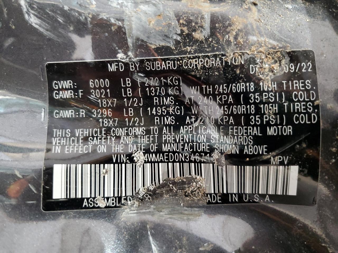 SUBARU ASCENT PREMIUM