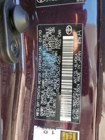 2010 TOYOTA SCION - JTKDE3B73A0314265