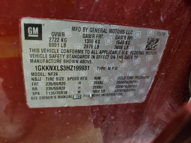 2017 GMC ACADIA DEN #3284387723