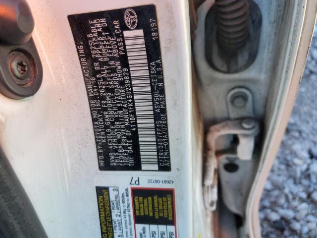 2016 TOYOTA CAMRY LE #3286737290