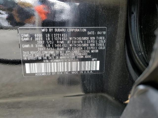 2019 SUBARU ASCENT TOU 4S4WMARD1K3475325