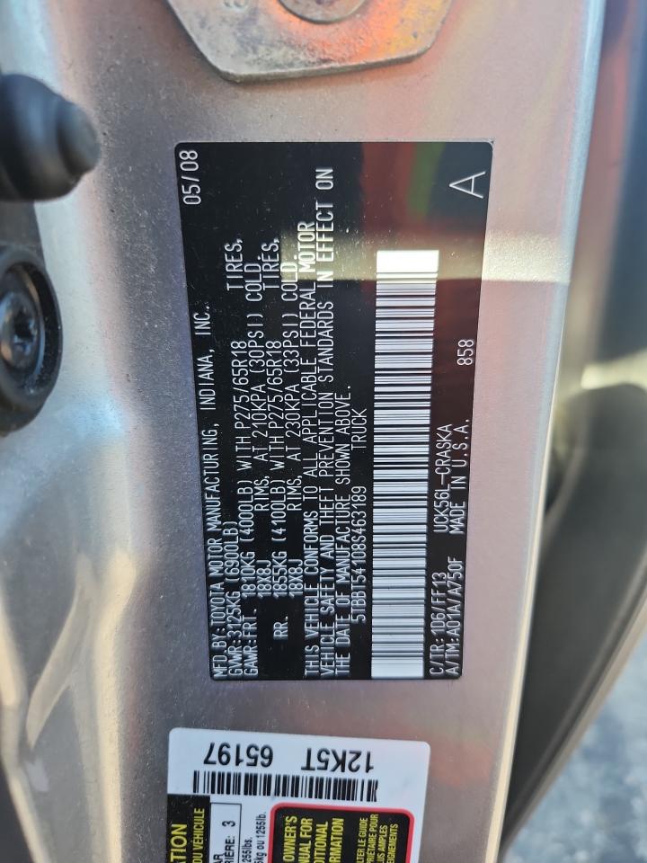 Lot #3279764921 2008 TOYOTA TUNDRA DOU