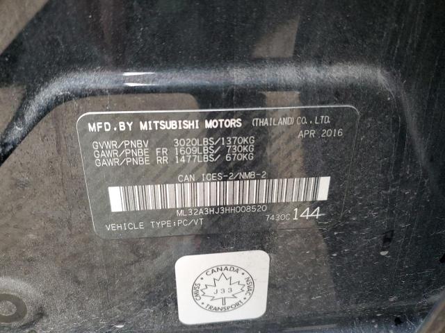 2017 MITSUBISHI MIRAGE ES - ML32A3HJ3HH008520