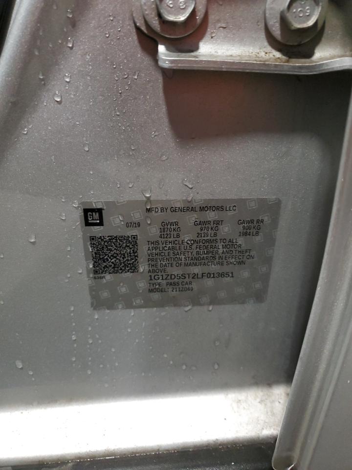 Lot #3303672931 2020 CHEVROLET MALIBU LT