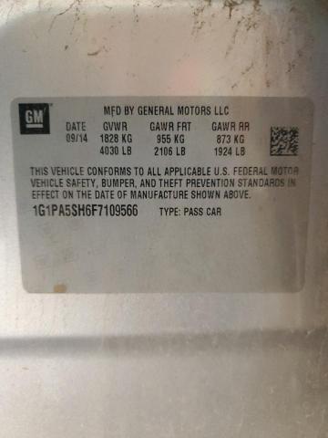 2015 CHEVROLET CRUZE 1G1PA5SH6F7109566