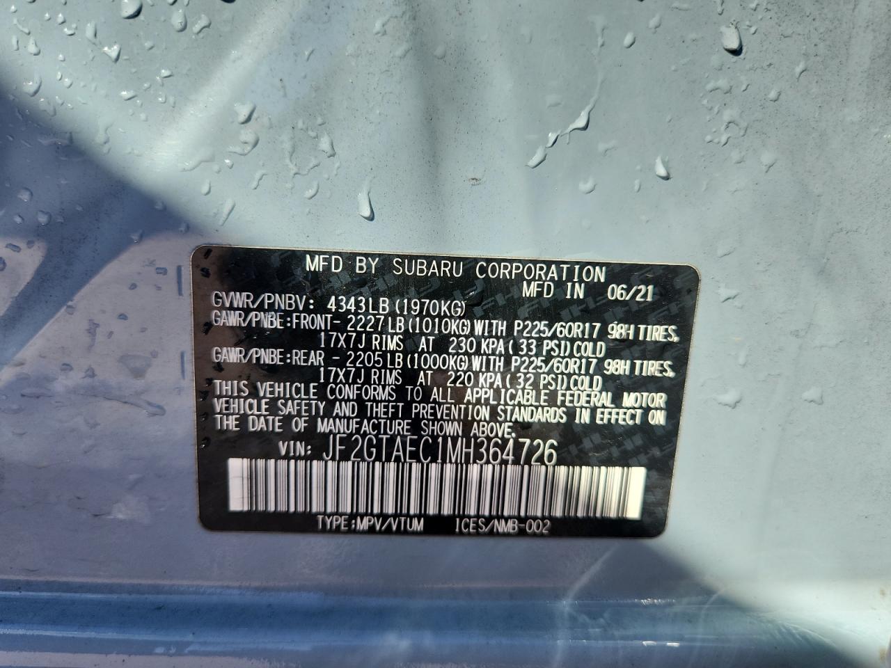 SUBARU CROSSTREK PREMIUM