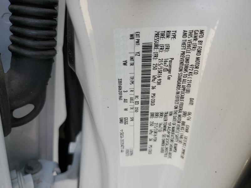 2016 FORD FOCUS SE #3298069161