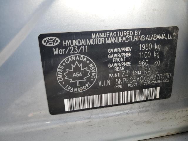 2011 HYUNDAI SONATA SE - 5NPEC4ACXBH270730