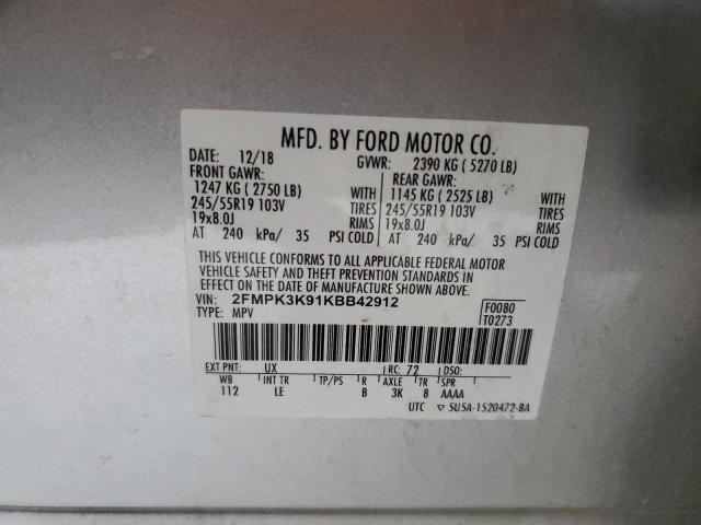 2019 FORD EDGE TITAN #3303897713