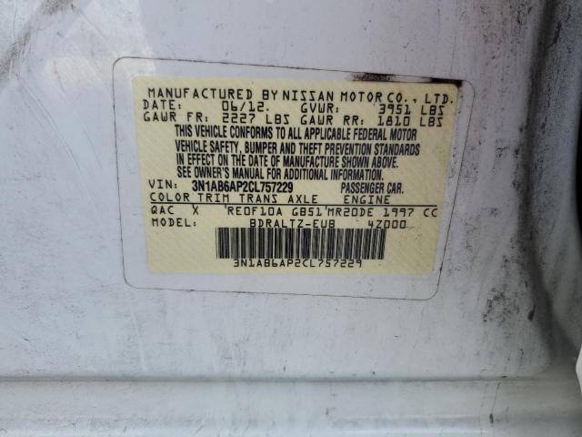 2012 NISSAN SENTRA 2.0 - 3N1AB6AP2CL757229