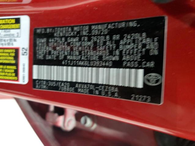 2020 TOYOTA CAMRY SE - 4T1J11AK6LU393440