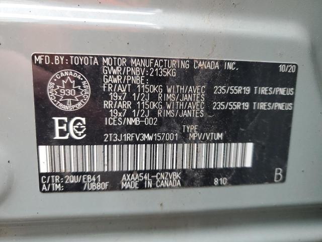 2021 TOYOTA RAV4 ADVEN - 2T3J1RFV3MW157001